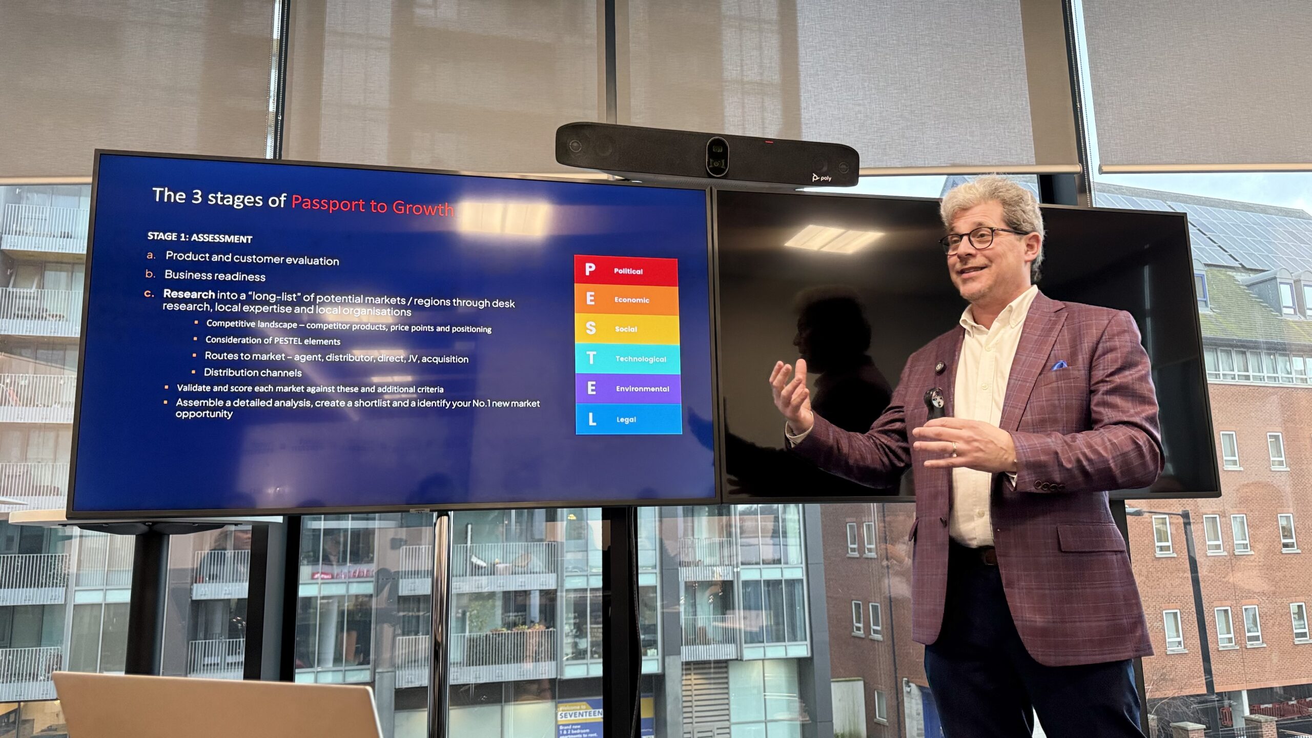 David Solomon presenting growth strategies at the Global Market Expansion event for 2026.