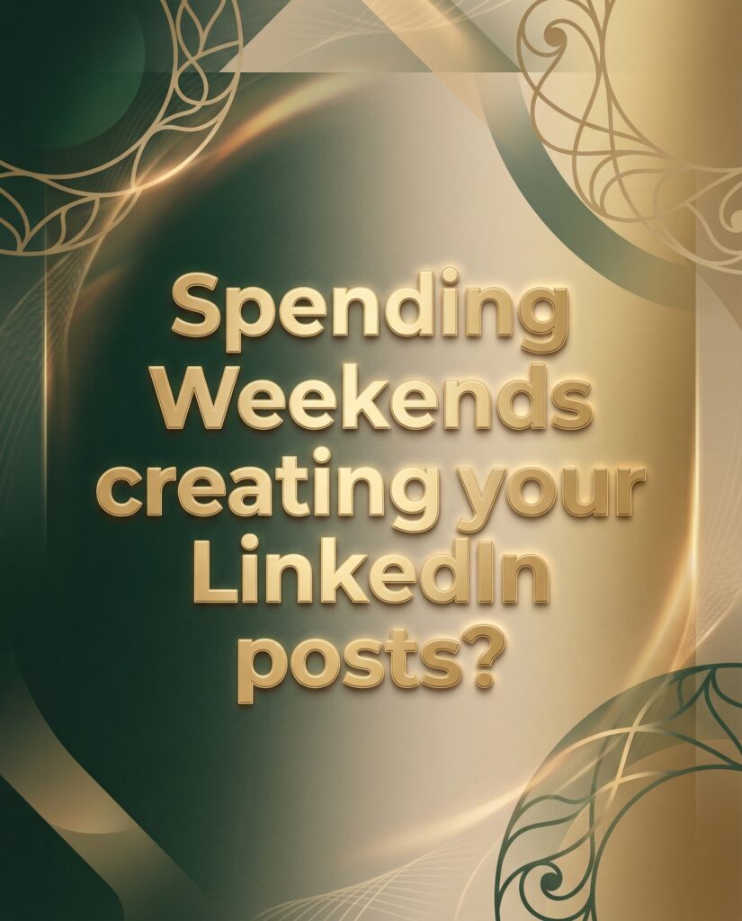 Automate LinkedIn posts with LPV for engaging content and more free time on weekends.