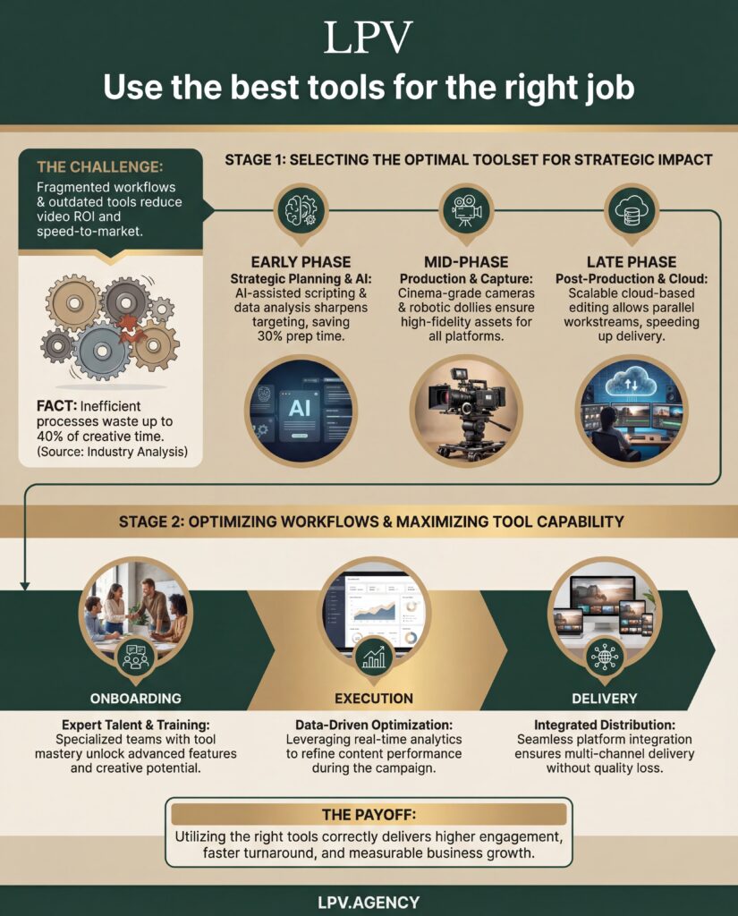 Video creation success: Choosing the right tools for streamlined, engaging content production.