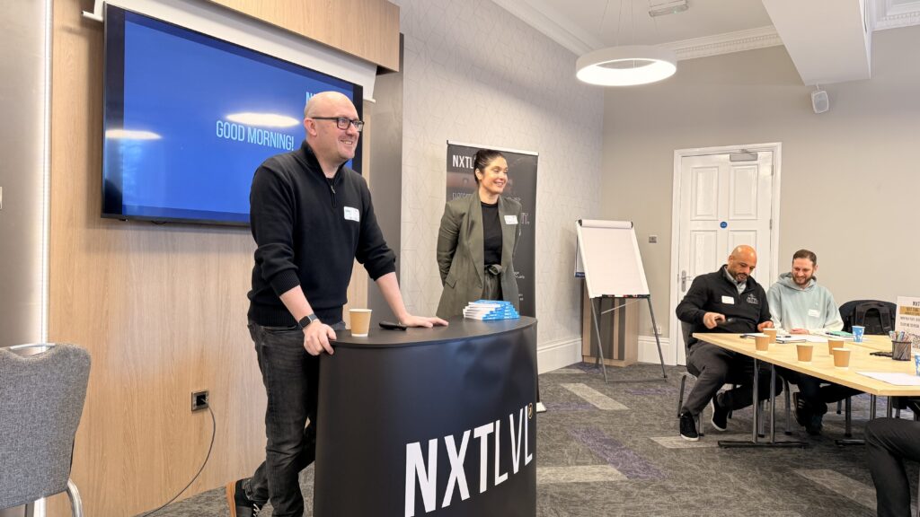 NXTLVL Business Club launch event at Whittlebury Park: Elevating mindset and strategy for success.
