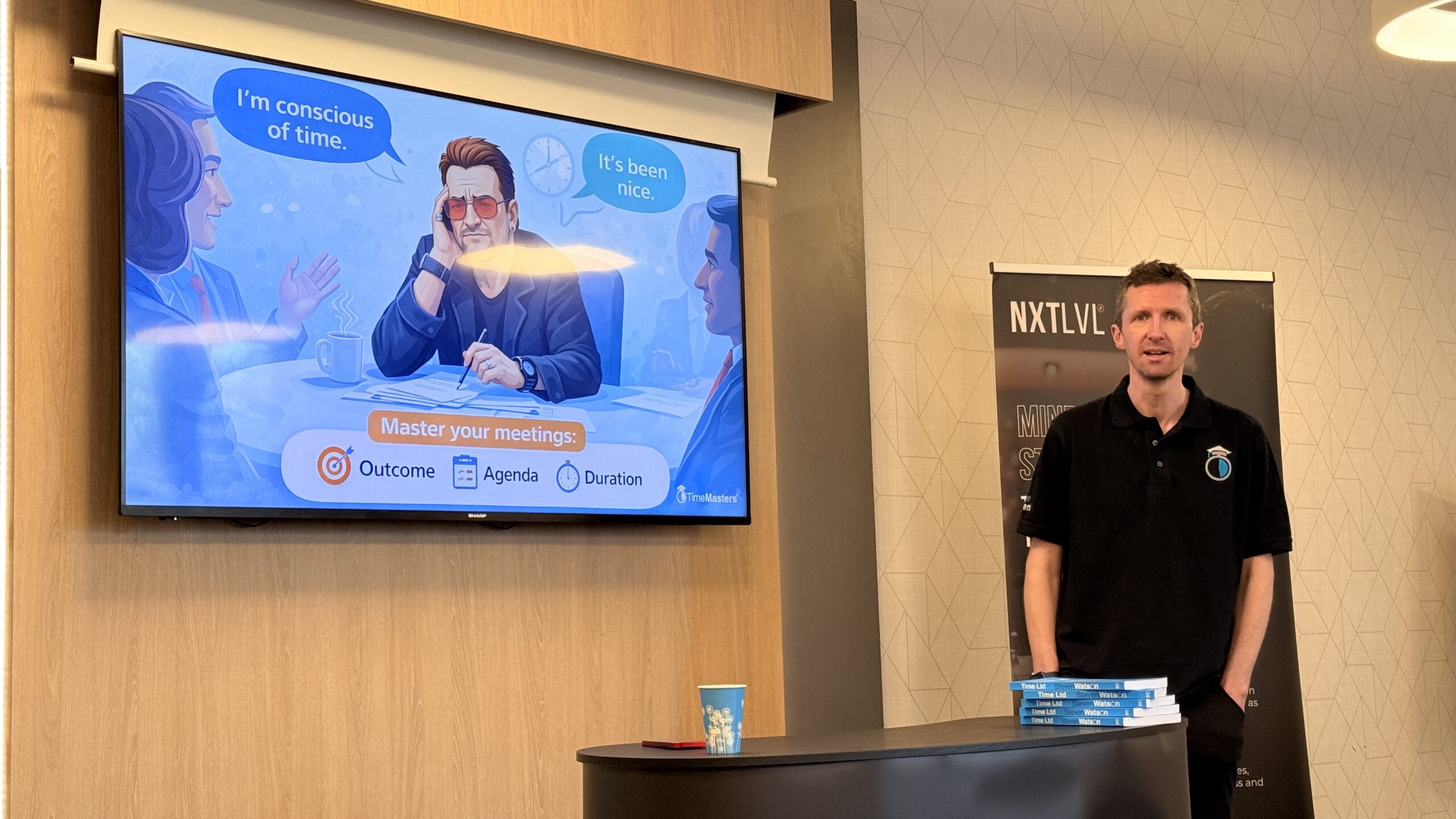 Steven Watson discussing simplicity as the key to mastering time and productivity.