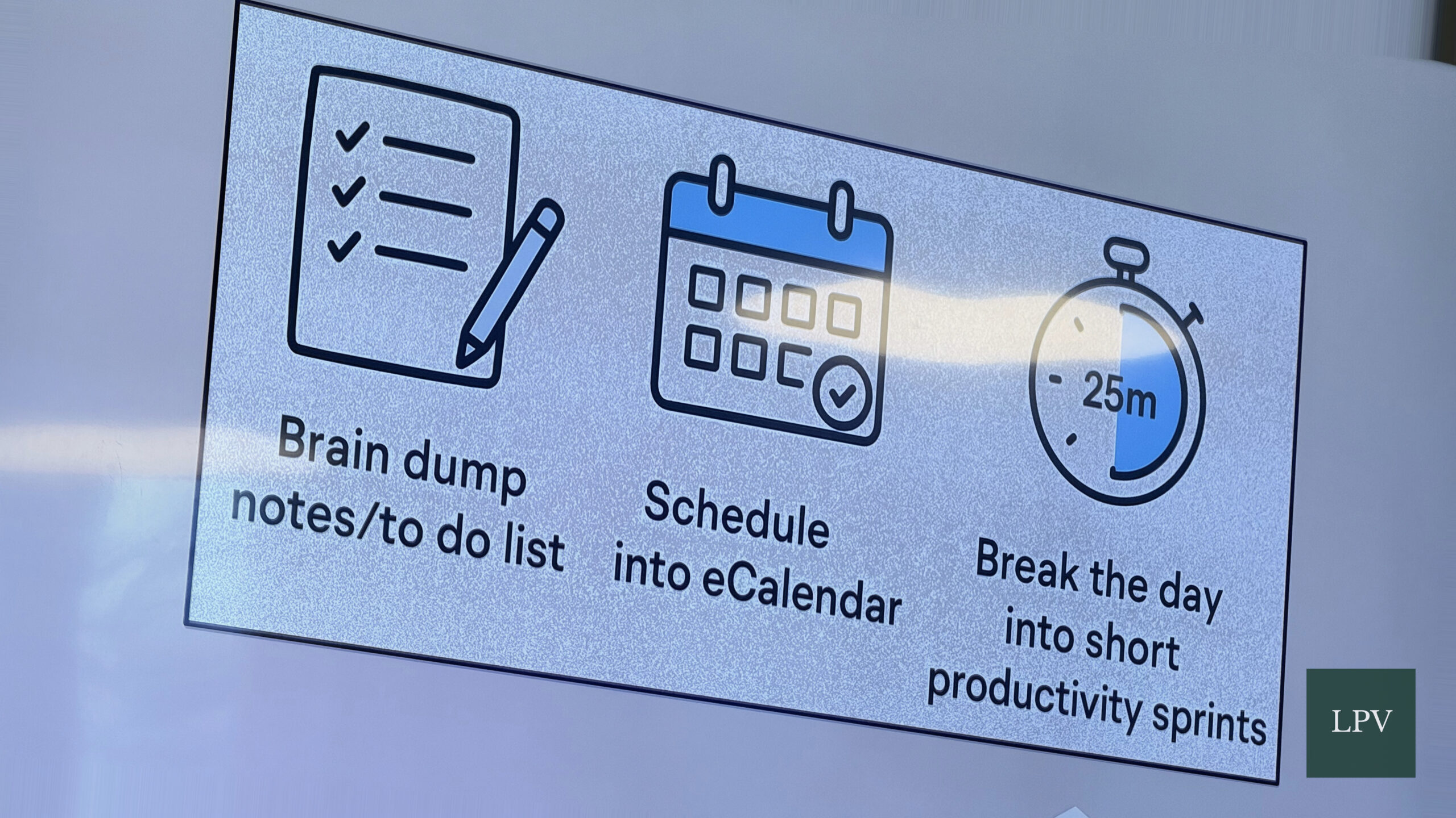 Steven Watson sharing insights on productivity through simplicity and effective e-calendar use.