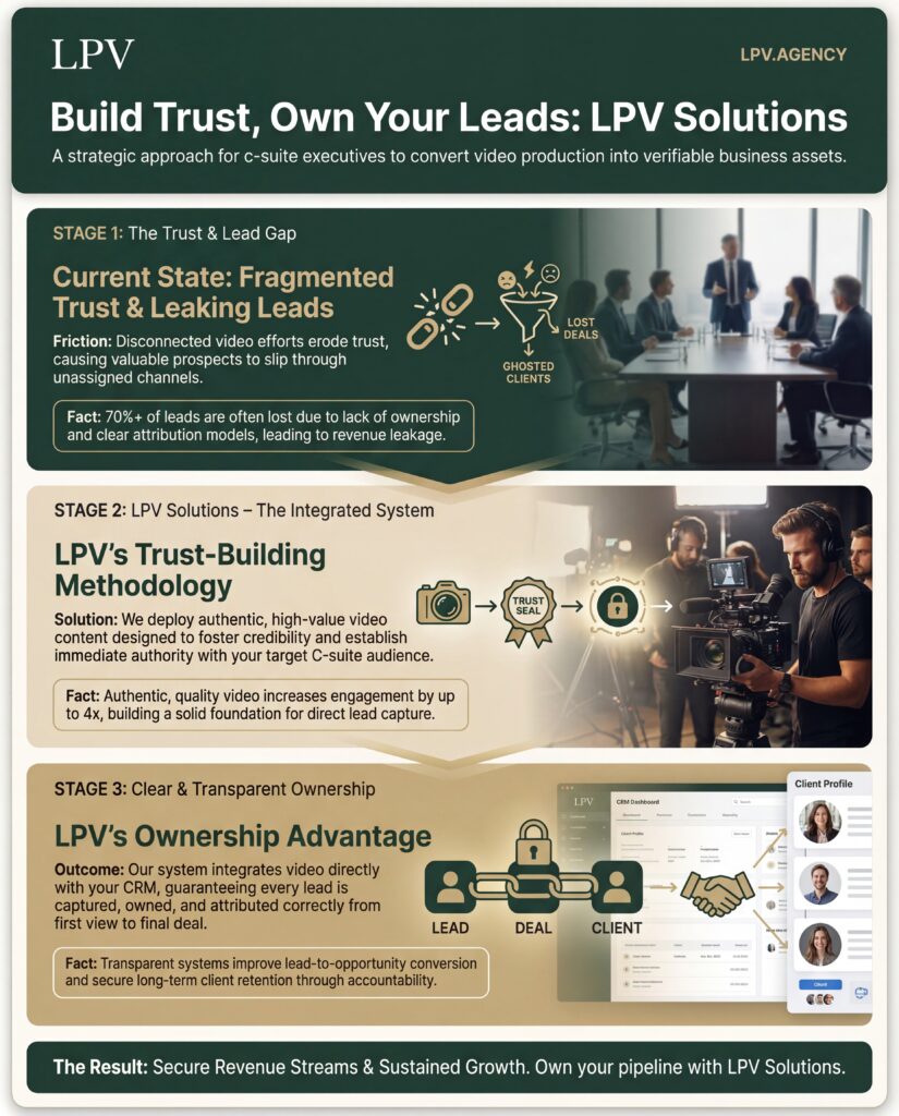 Clear client ownership boosts lead management and prevents lost deals in video marketing.