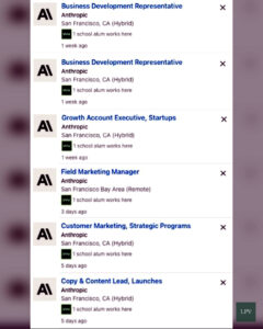 Anthropic's job postings highlight their need for human sales and marketing roles amid AI advancements.
