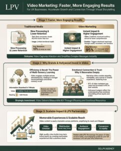 Infographic illustrating why UK brands should invest in video marketing for emotional impact.