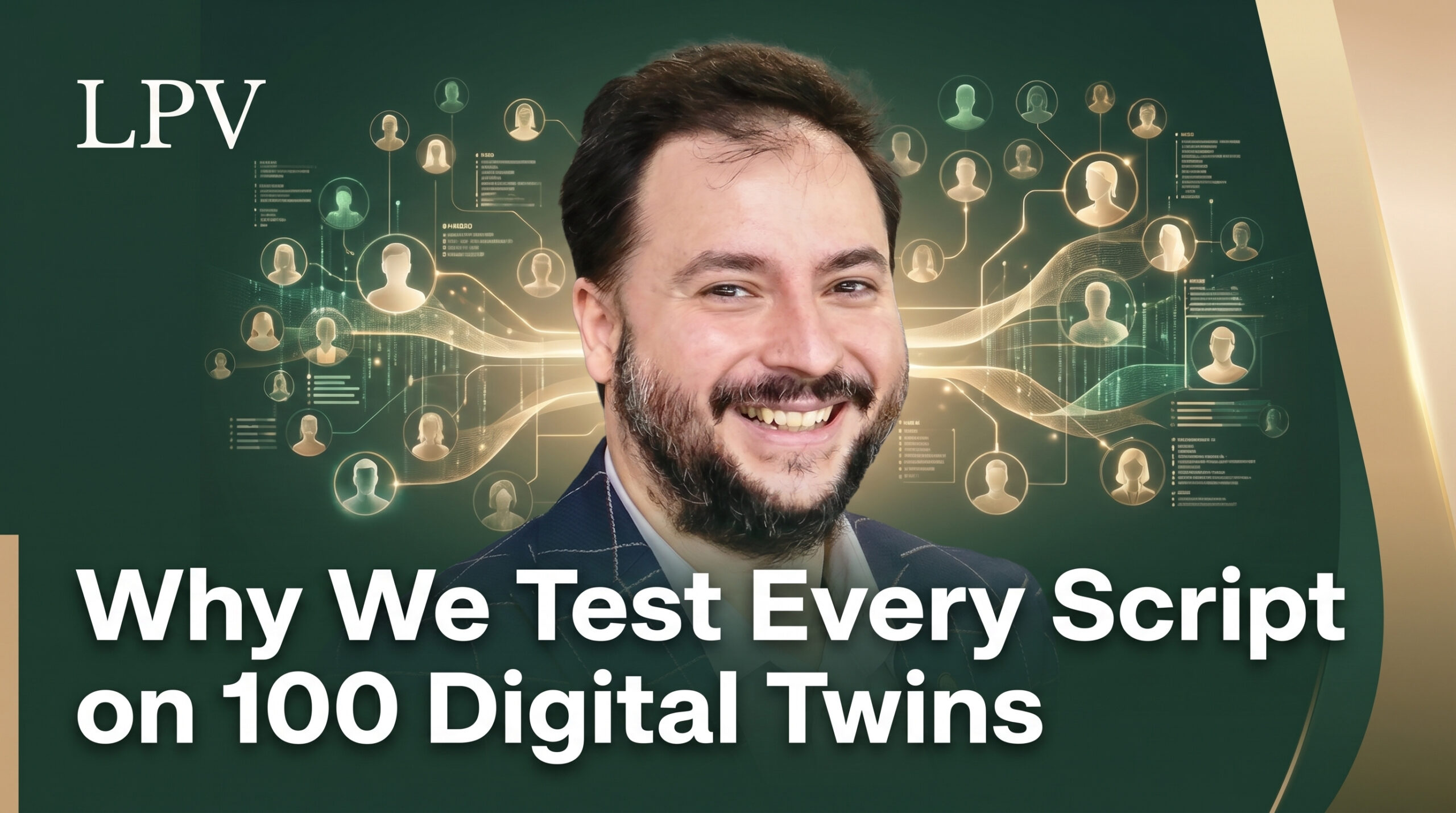 Testing scripts on digital twins to optimize social media content strategy and audience engagement.