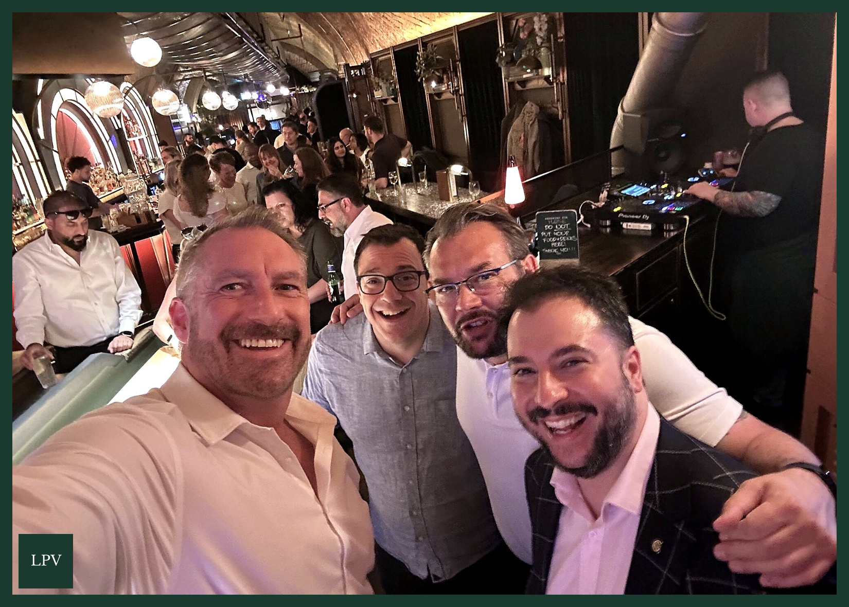 Networking with SmartSec Solutions team: David Taylor, Sidney Shepherd, Helmey El-Aasar, and Andre Yeghiazarian.