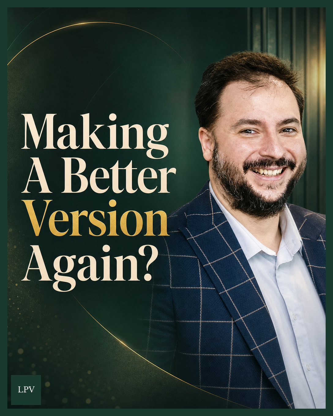 Male business owner discussing better version, social media autopilot for UK businesses, London.