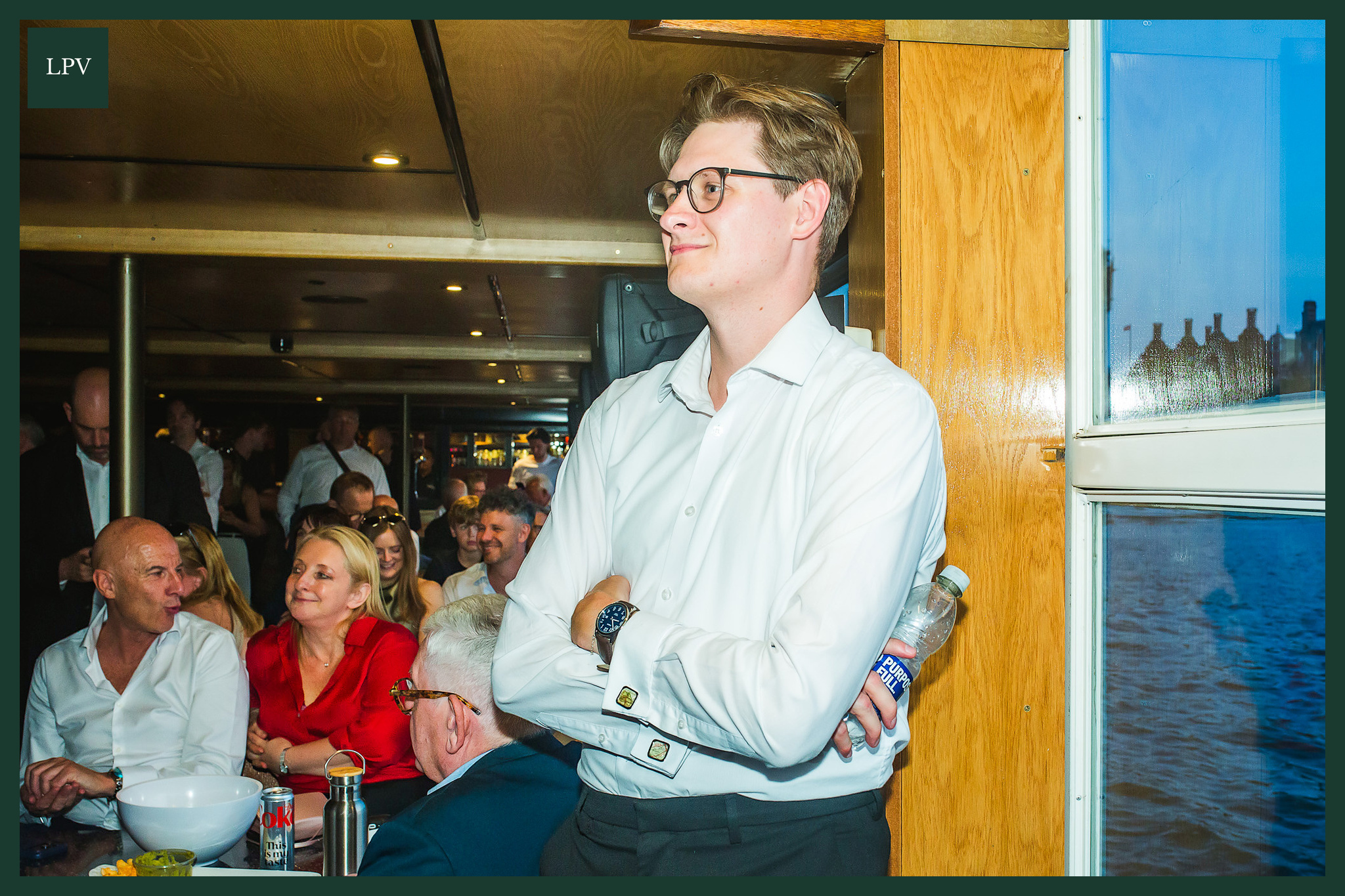 Russell Dalgleish and Alex at Thames networking event, London B2B video marketing agency