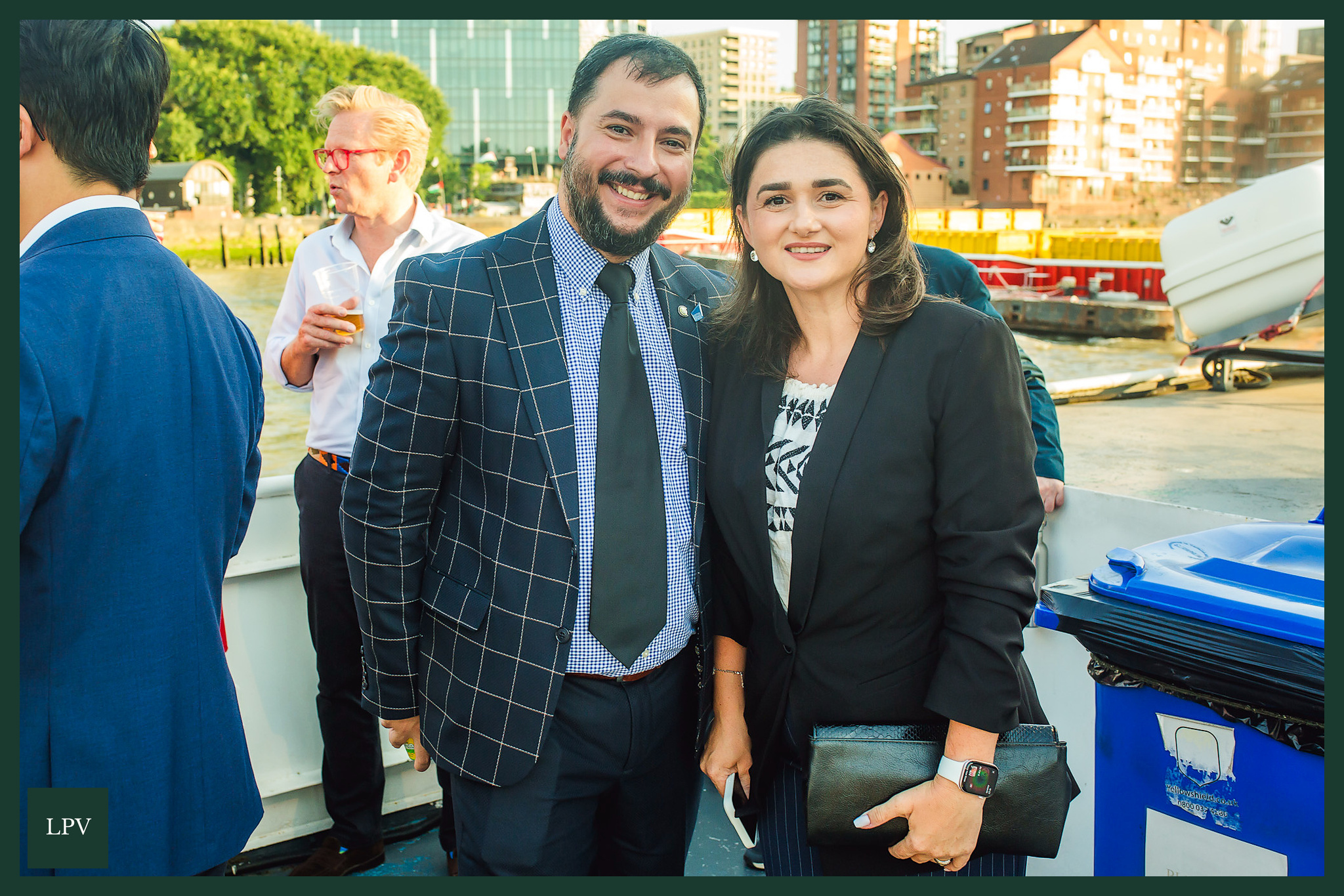 Russell Dalgleish and Alex at Thames networking event, London business partners