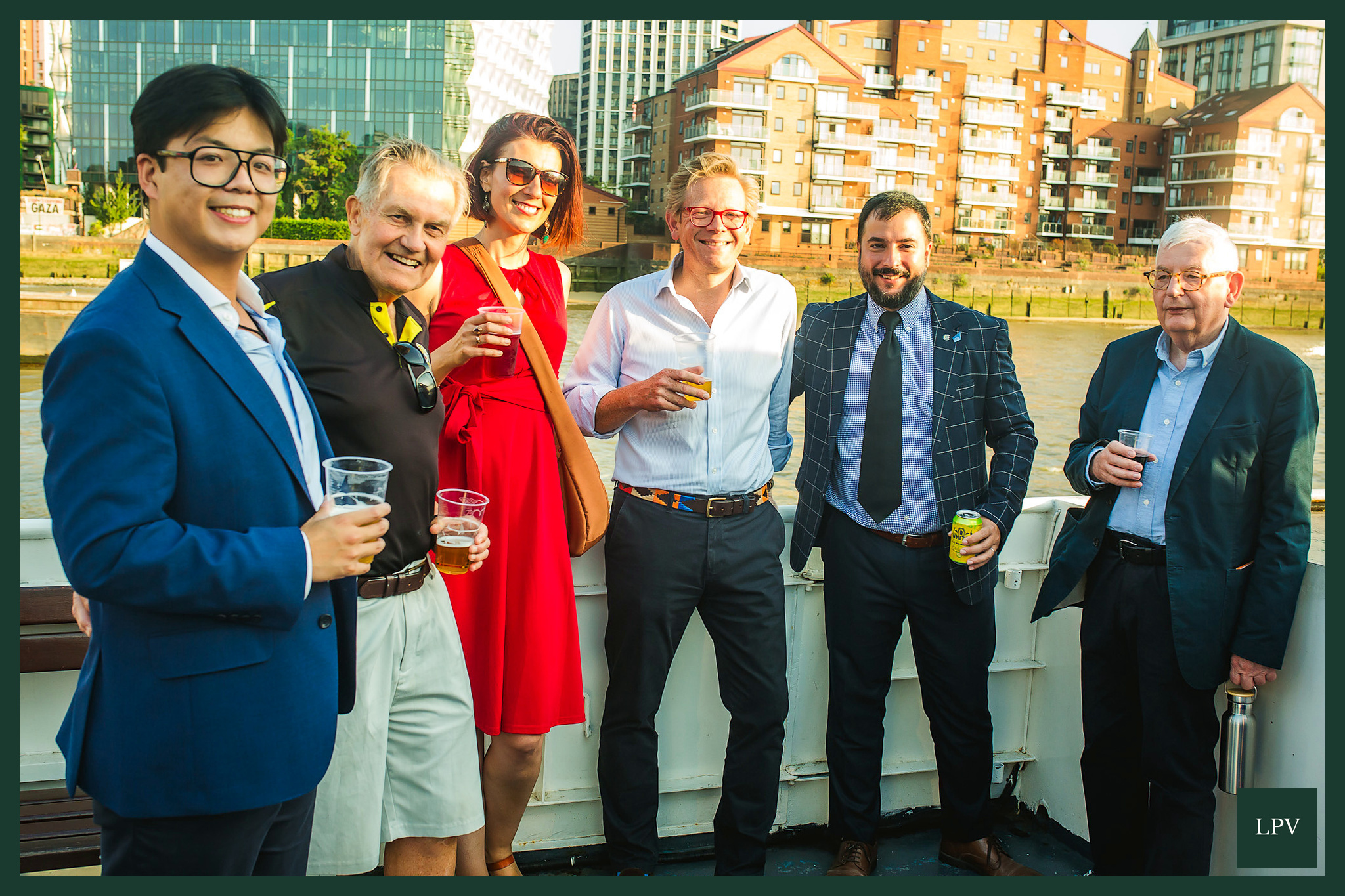 Russell Dalgleish with Alex at Thames networking event, London B2B video marketing agency