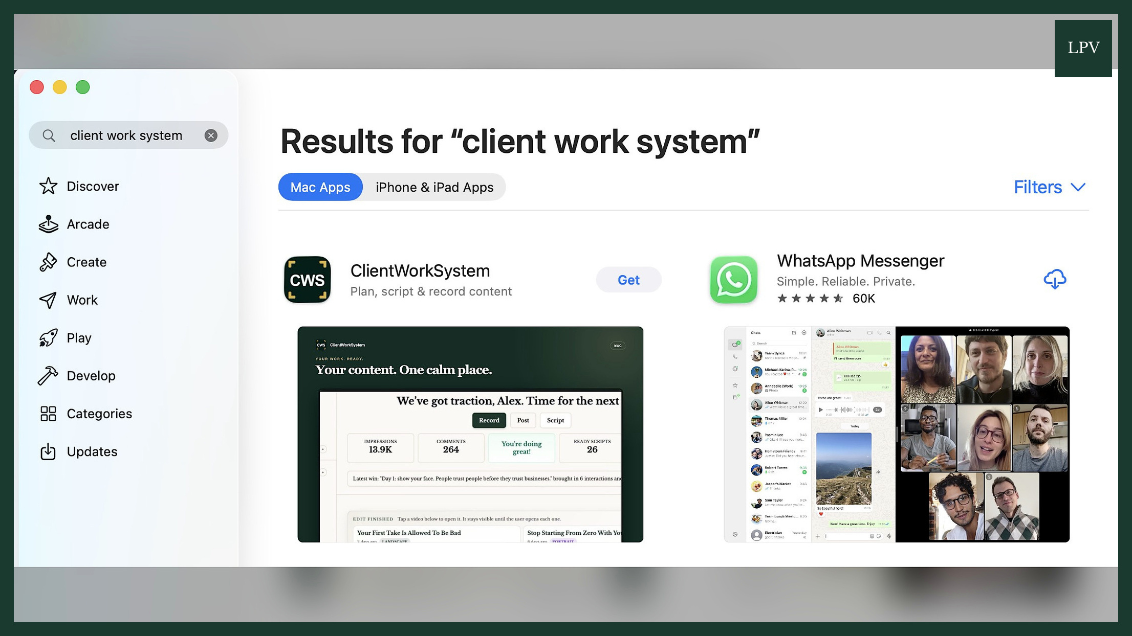 Male business owner plans automated video marketing services UK content on Mac and iPhone