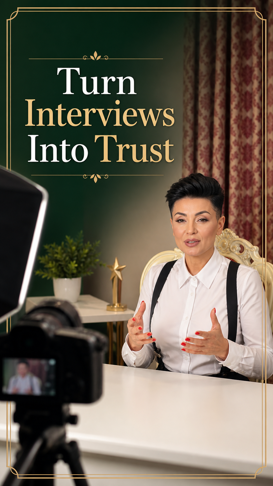 interviews recording and editing, talking head videos are great for recruiting, building trust, attr