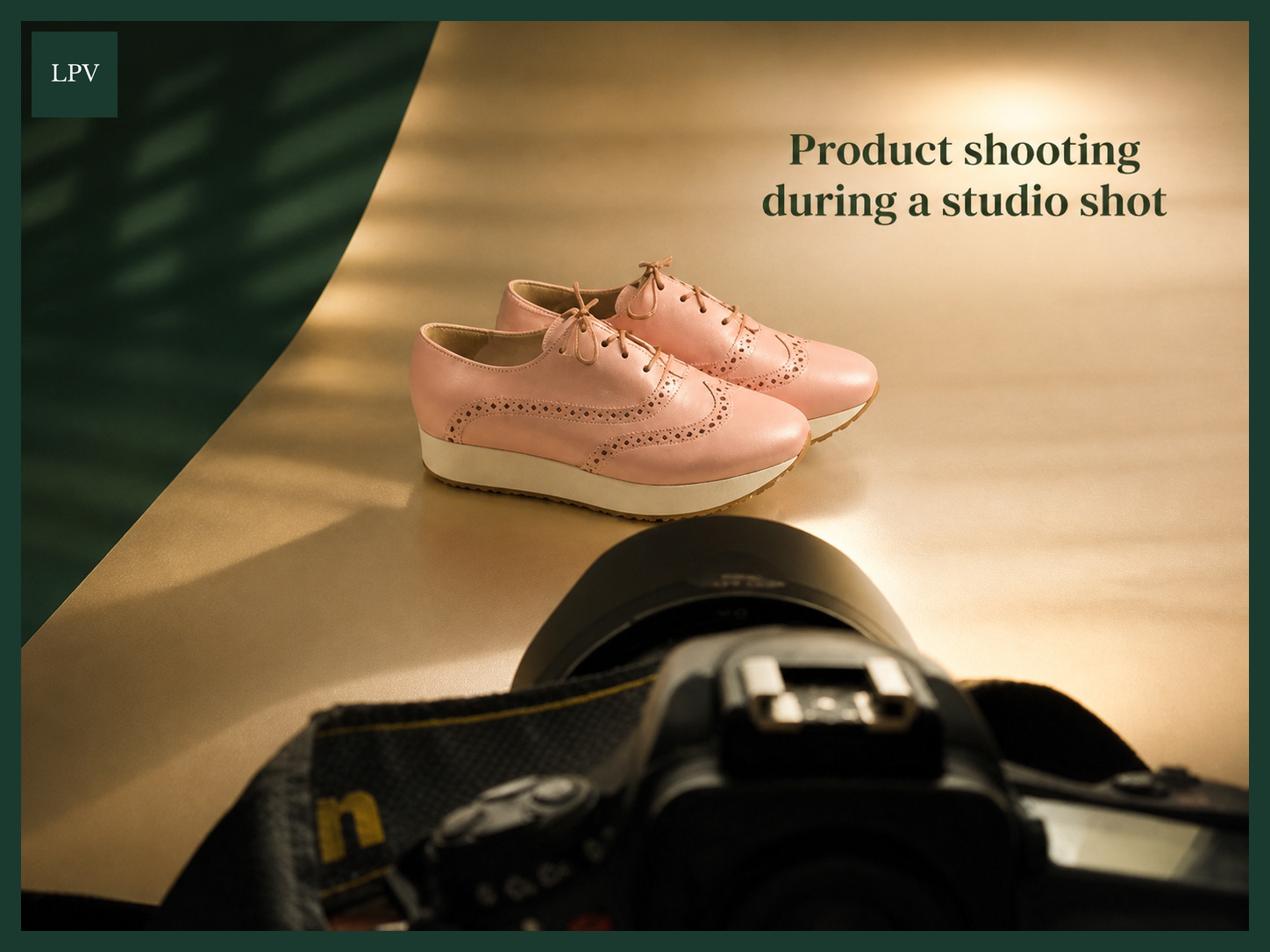 Studio footwear colour check ensuring accurate online product shades for UK businesses
