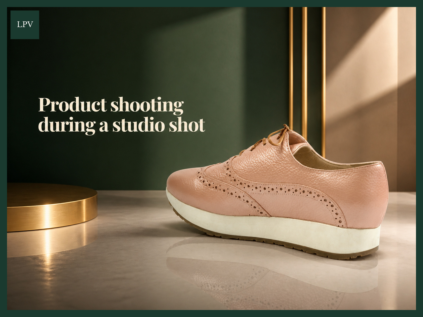 Studio footwear shoot ensuring true product colour online for London businesses
