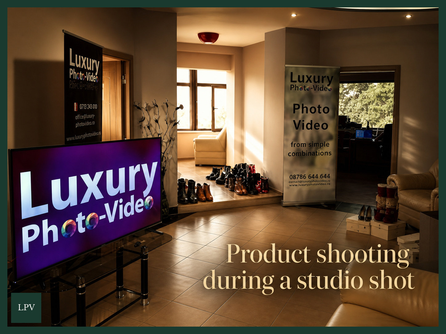 Studio footwear shoot ensuring product colours match accurately online for UK businesses