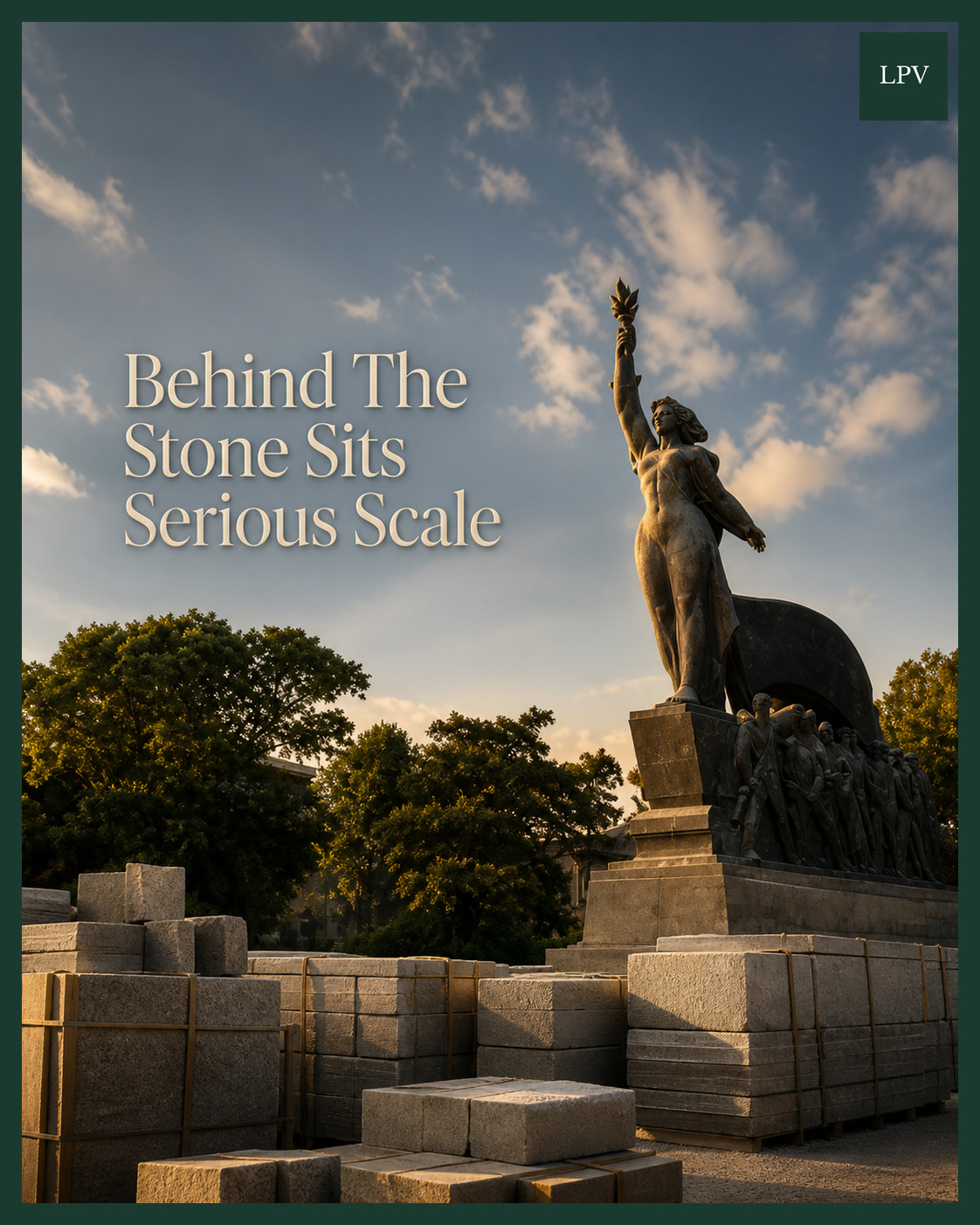 Piatra Design stone depot illustrating B2B video marketing agency London scale