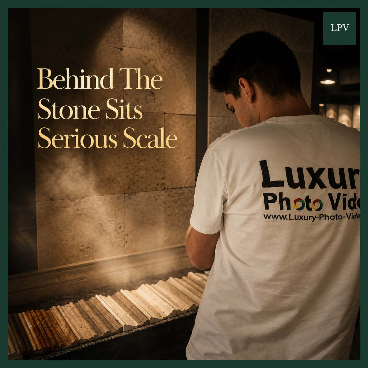 Piatra Design stone depot illustrating B2B video marketing agency London filming business scale