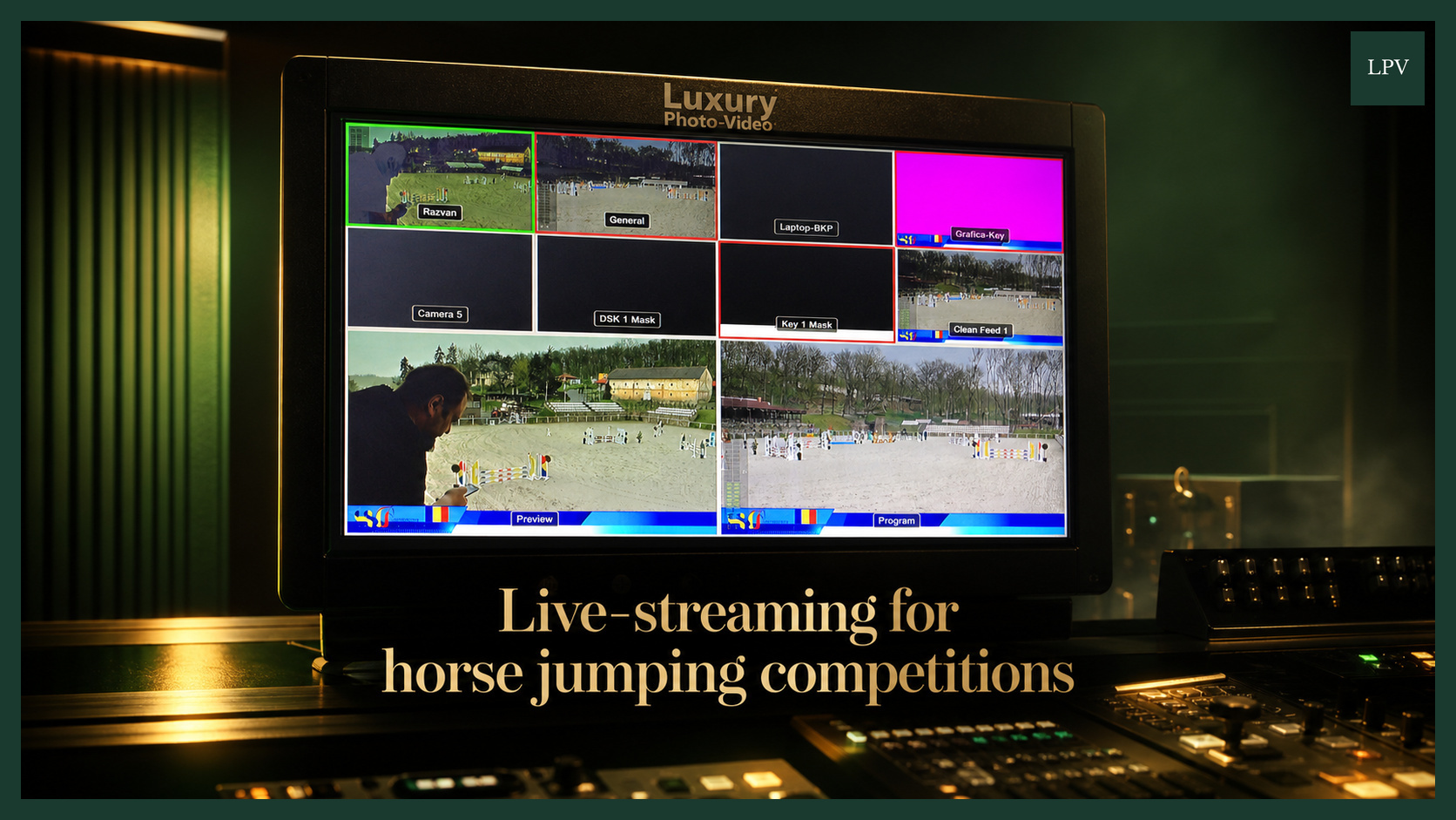 Live sports control desk ensures every airborne rider moment reaches viewers