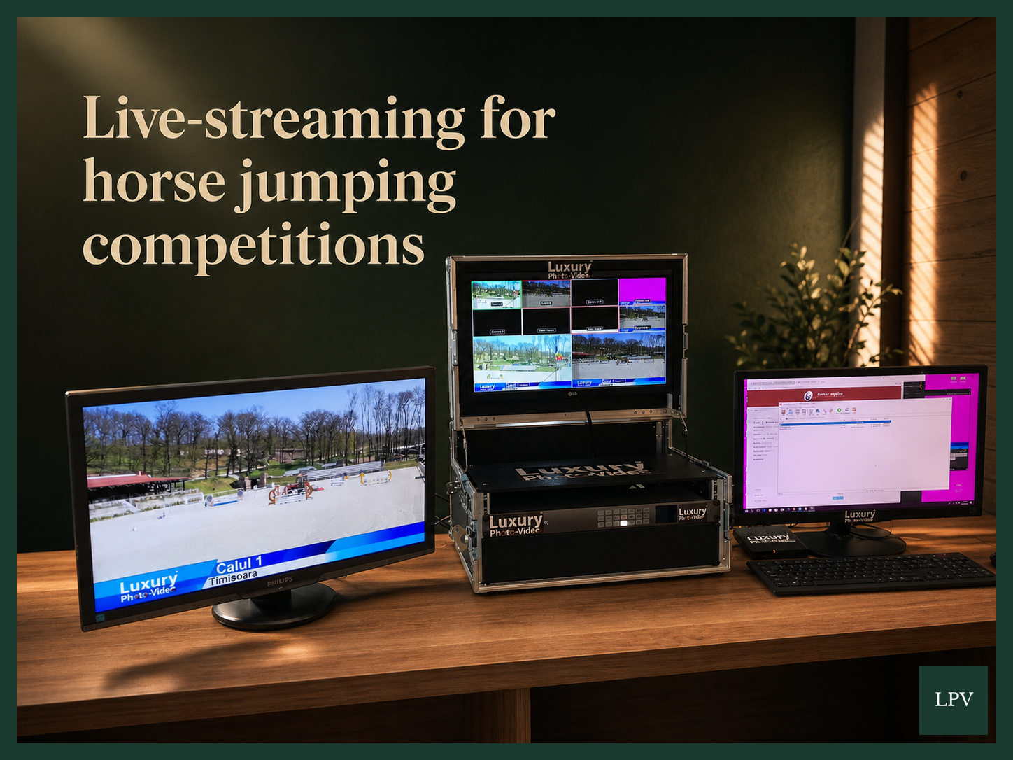 Live sports control desk ensuring every airborne rider moment reaches viewers