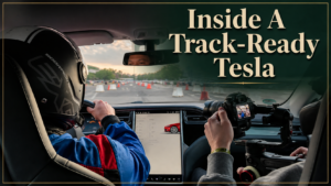 What happens behind the scenes in a racing prepared tesla on the track. great fun, lucky for me I ha