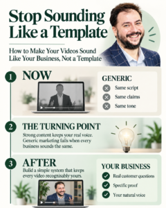 How to Make Your Videos Sound Like Your Business, Not a Template
