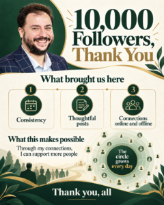 10,000 Followers, Thank You