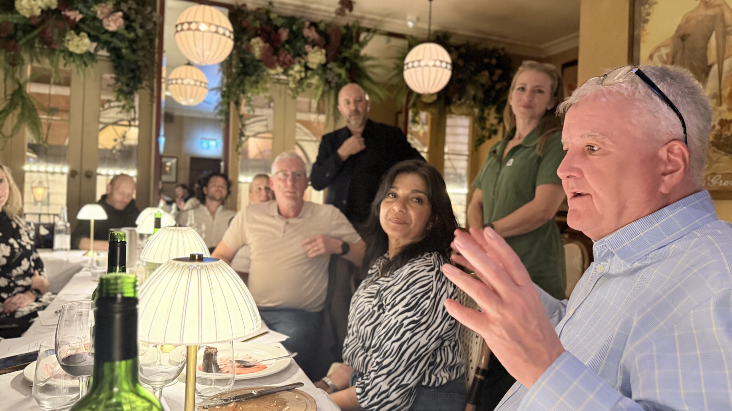 The Dugout London Dinner at Boulevard Brasserie in Covent Garden, London
